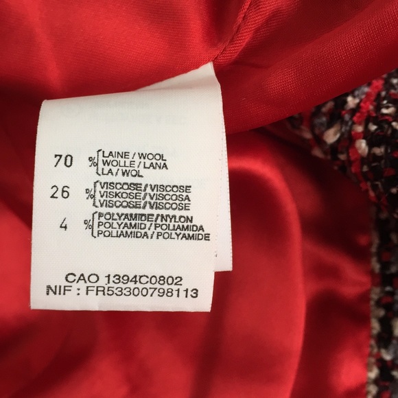 SOLD!!! RODIER red, black, white jacket vintage - Picture 6 of 7